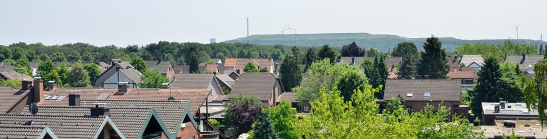 Blick vom Caritas-Zentrum Richtung Halde